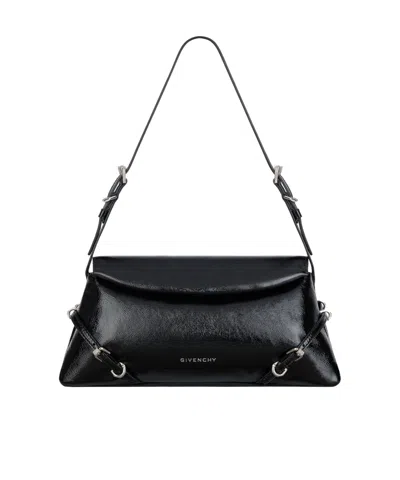 Givenchy Small P'tit Voyou Bag In Patent Leather In Black