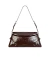 Givenchy Voyou Small Shoulder Bag In Leather In Brown