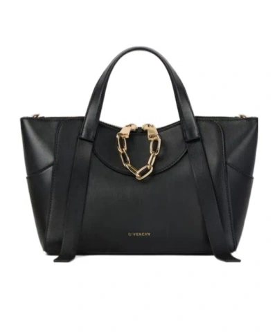 Givenchy Small The Snatch Bag In Grained Leather In Black