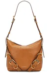 Givenchy Voyou Crossbody Bag In Leather In Soft Tan