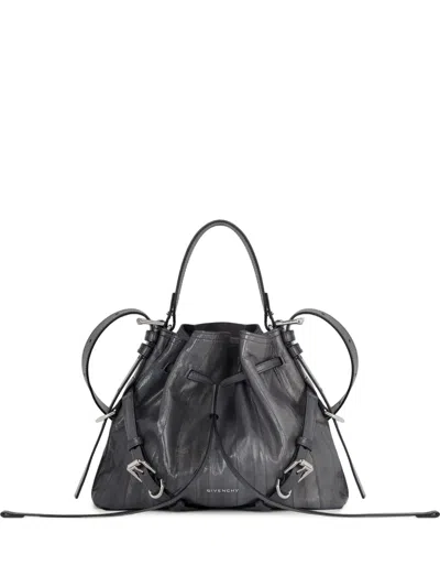 Givenchy Kleine Voyou Beuteltasche Aus Myxinleder In Grau