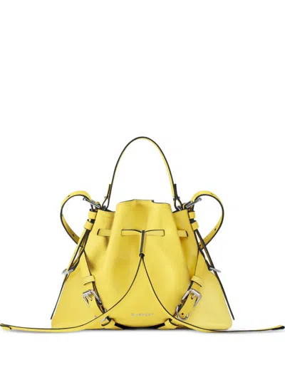 Givenchy Women's Small Voyou Bucket Bag In Shiny Leather In Yellow