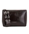 Givenchy Women's Dark Leather Voyou Clutch In Black