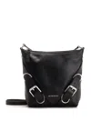 Givenchy Voyou Leather Small Crossbody Bag In Black