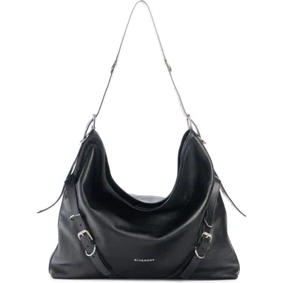 Givenchy Small Voyou Leather Crossbody Bag In Black
