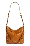 Givenchy Voyou Crossbody Bag In Leather In Soft Tan