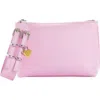 Givenchy Small Voyou Leather Wristlet In 662-candy Pink