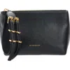 Givenchy Small Voyou Leather Zip Pouch In Black