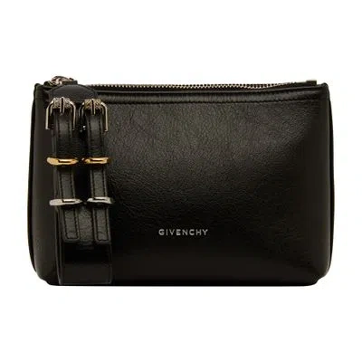 Givenchy Small Voyou Pouch In Leather In Black