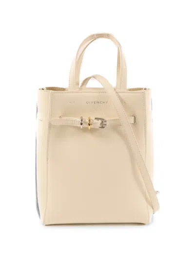 Pre-owned Givenchy Small Voyou Shoulder Bag In Neutral