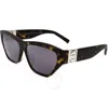Givenchy Smoke Mirror Cat Eye Ladies Sunglasses Gv40045f 52c 59