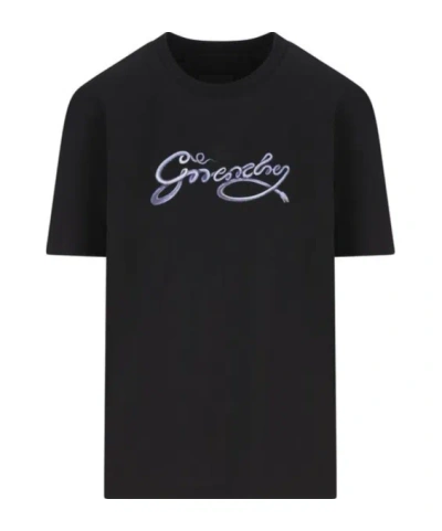 GIVENCHY GIVENCHY SNAKE LOGO CREWNECK T-SHIRT