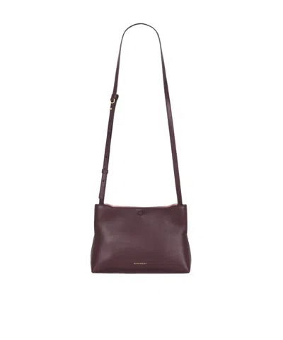 Givenchy Snap Button Shoulder Bag In Brown
