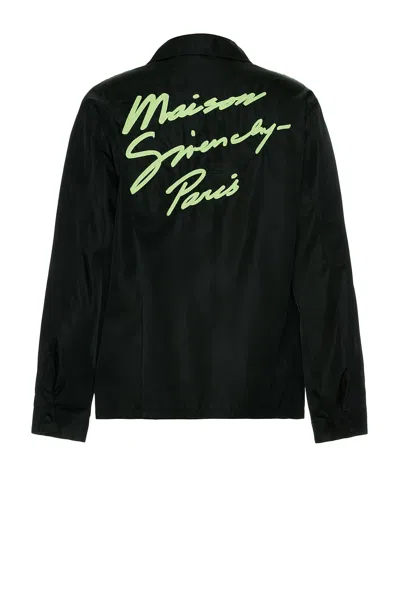 Givenchy Snap Buttons Overshirt In Black