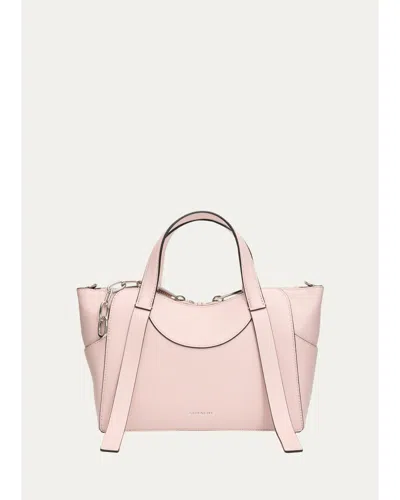 Givenchy Snatch Small Leather Top-handle Bag In Baby Pink