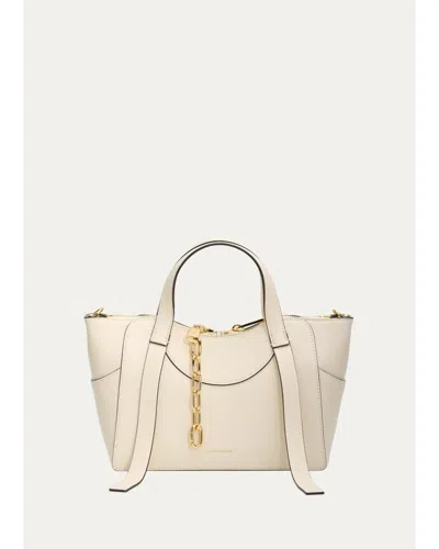 Givenchy Snatch Small Leather Top-handle Bag In Cream