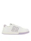 Givenchy G4 Logo Low-top Sneakers In Calf Leather In White