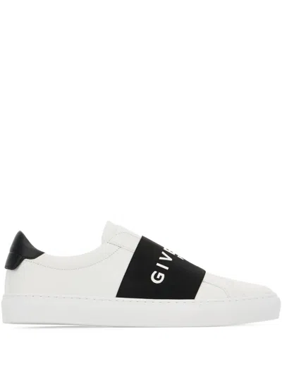 Givenchy Sneaker Urban Street In Pelle Con Fascia Elasticizzata In White