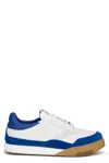 Givenchy Low Profile Sneakers Rubber Sole Suede Panels In White