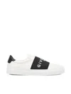 Givenchy Urban Street Sneakers In Leather With Elastic Band In White