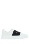 Givenchy White Leather New City Slip Ons In White