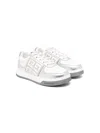 Givenchy 4g Leather Sneakers In Gray