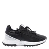 Givenchy Spectre Runner Leather Sneakers With 4g Side Zip Detail In Black