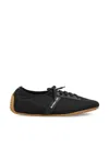 Givenchy Slim Leather-trimmed Sneakers In Black