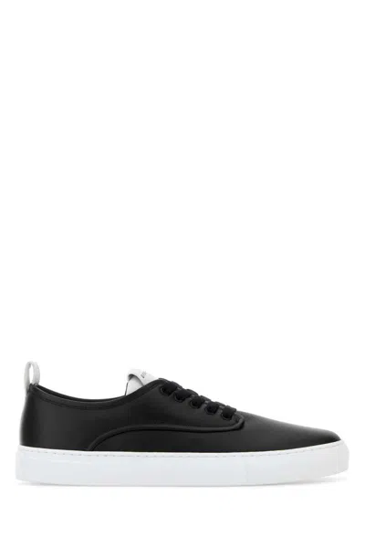 Givenchy New City Leather Low Sneakers Shoes In Black