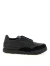 Givenchy Black Calf Leather Bos Taurus Low Top Sneakers In Black