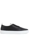 Givenchy New City Leather Low Sneakers Shoes In Black