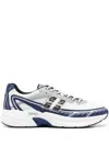 Givenchy Nfnty-52 Sneakers In Synthetic Leather And Mesh In Blue