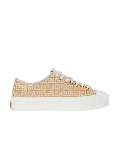 Givenchy Sneakers City Sport In 4g Raffia In Beige