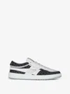 Givenchy G Move Sneakers In Mixed Leathers And Denim Monogram 72 In White
