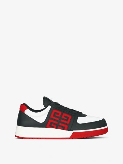 Givenchy Sneakers G4 En Cuir In Black/white/red