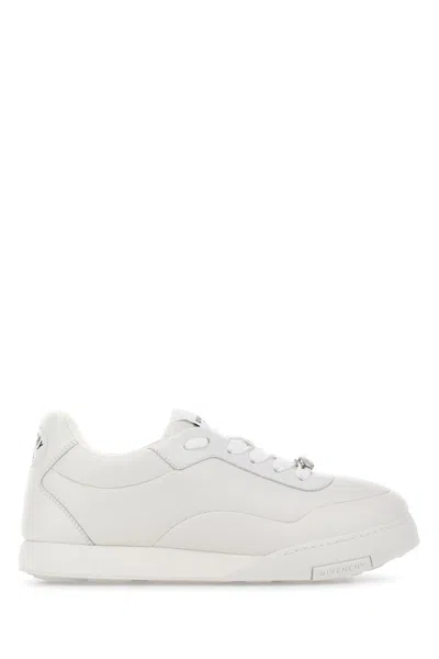 GIVENCHY WHITE LEATHER GIVENCHY YARD SNEAKERS