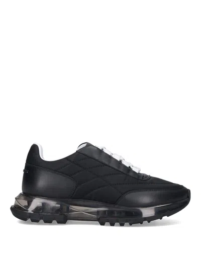 Givenchy Trainers Sneakers In Padded Nylon And Leather In Black
