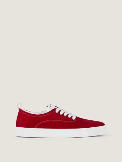 Givenchy New City Sneakers In Suede In Red