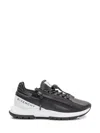 Givenchy Spectre Runner Leather Sneakers With 4g Side Zip Detail In Black