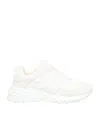 Givenchy Round Toe Laceup Sneakers In White