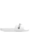 Givenchy Contrast Logo Slides In White