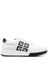Givenchy White And Black G4 Low-top Sneakers In White