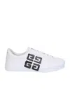 Givenchy City Court Sneakers In White Leather In White
