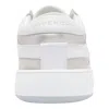 Givenchy G Move Sneakers In Mixed Leathers In White+beige