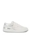 Givenchy G Move Sneakers In Mixed Leathers In White/silvery
