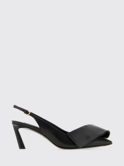 Givenchy Twisted Ribbon Leather Pumps With 6.5 Cm Heel In Black