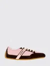 Givenchy Slim Suede-trim Panelled Sneakers In Pink