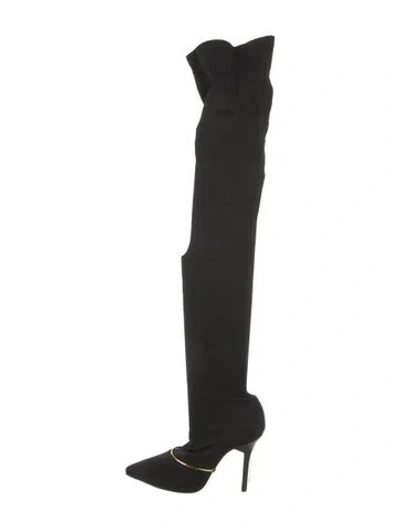 Pre-owned Givenchy Sock Boots In Black