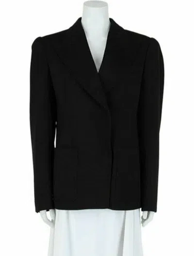 Pre-owned Givenchy Solid Blazer W/ Tags In Black