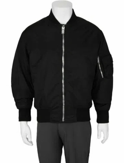 Pre-owned Givenchy Solid Bomber Jacket W/ Tags In Black
